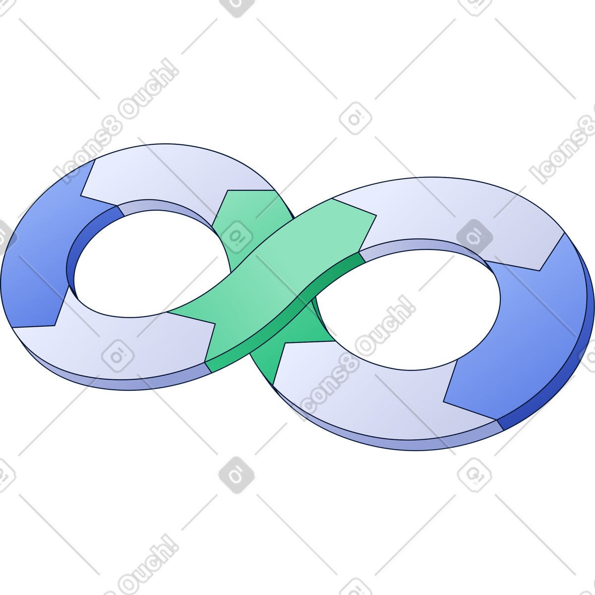 Devops sign illustration in Neat style download in PNG, SVG