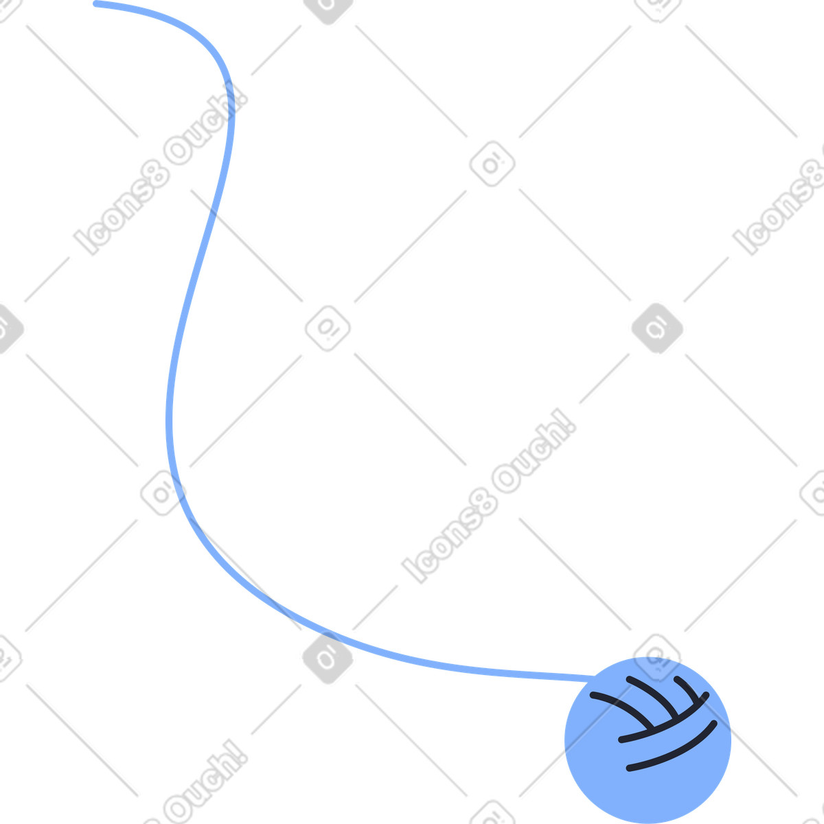 下载 Pablita 风格的 毛线球 插画，支持 PNG、SVG 格式