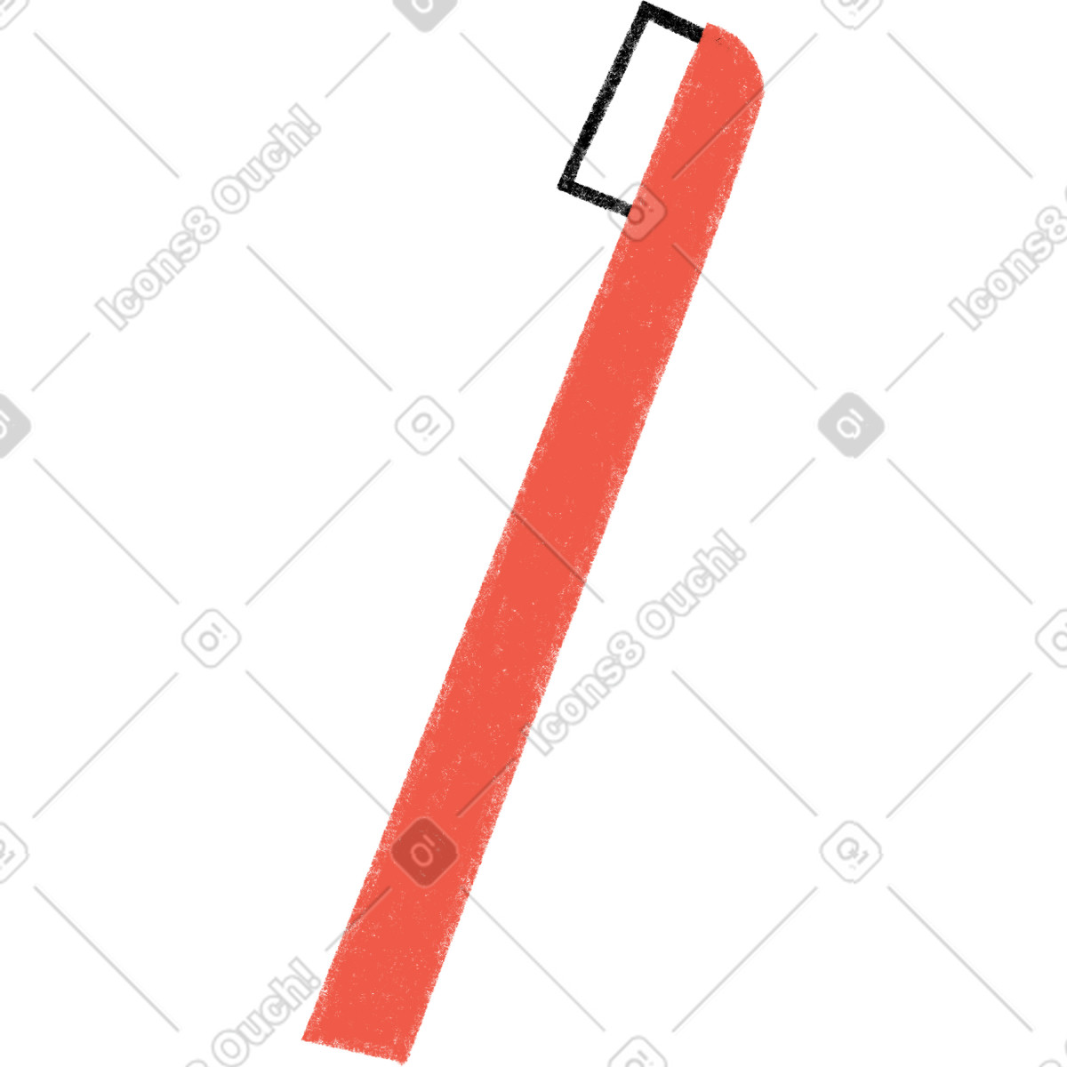 Ilustración Toothbrush en estilo Tutti a descargar en PNG y SVG