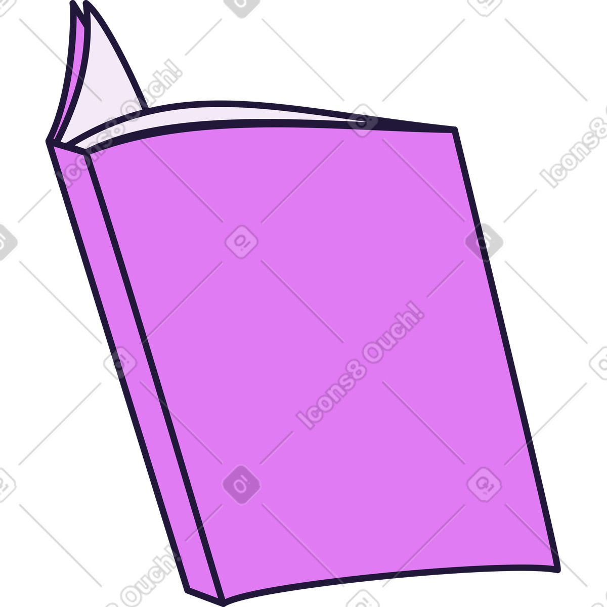 Ilustração de Livro em no estilo Conifer para baixar em PNG, SVG
