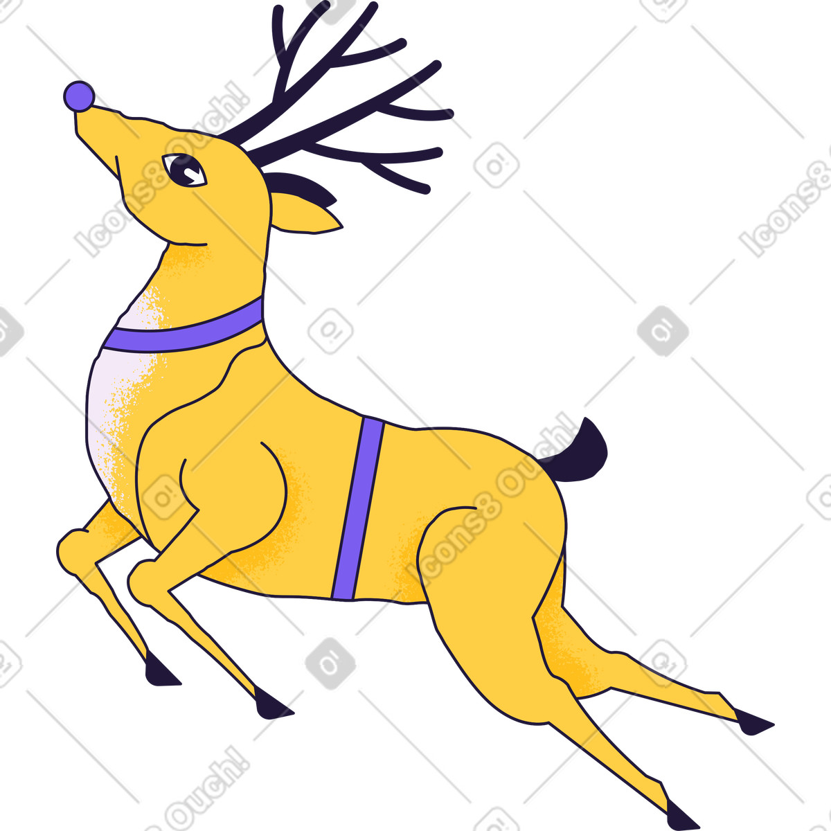 Иллюстрация Deer в стиле Conifer — скачать в форматах PNG, SVG