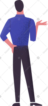 Man from behind PNG, SVG