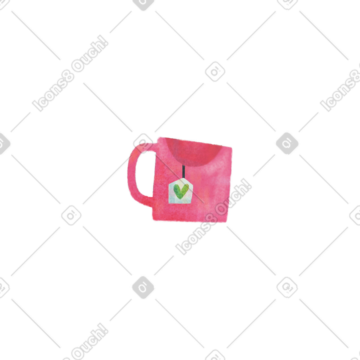 Illustration Mug dans le style Jungle à télécharger aux formats PNG, SVG