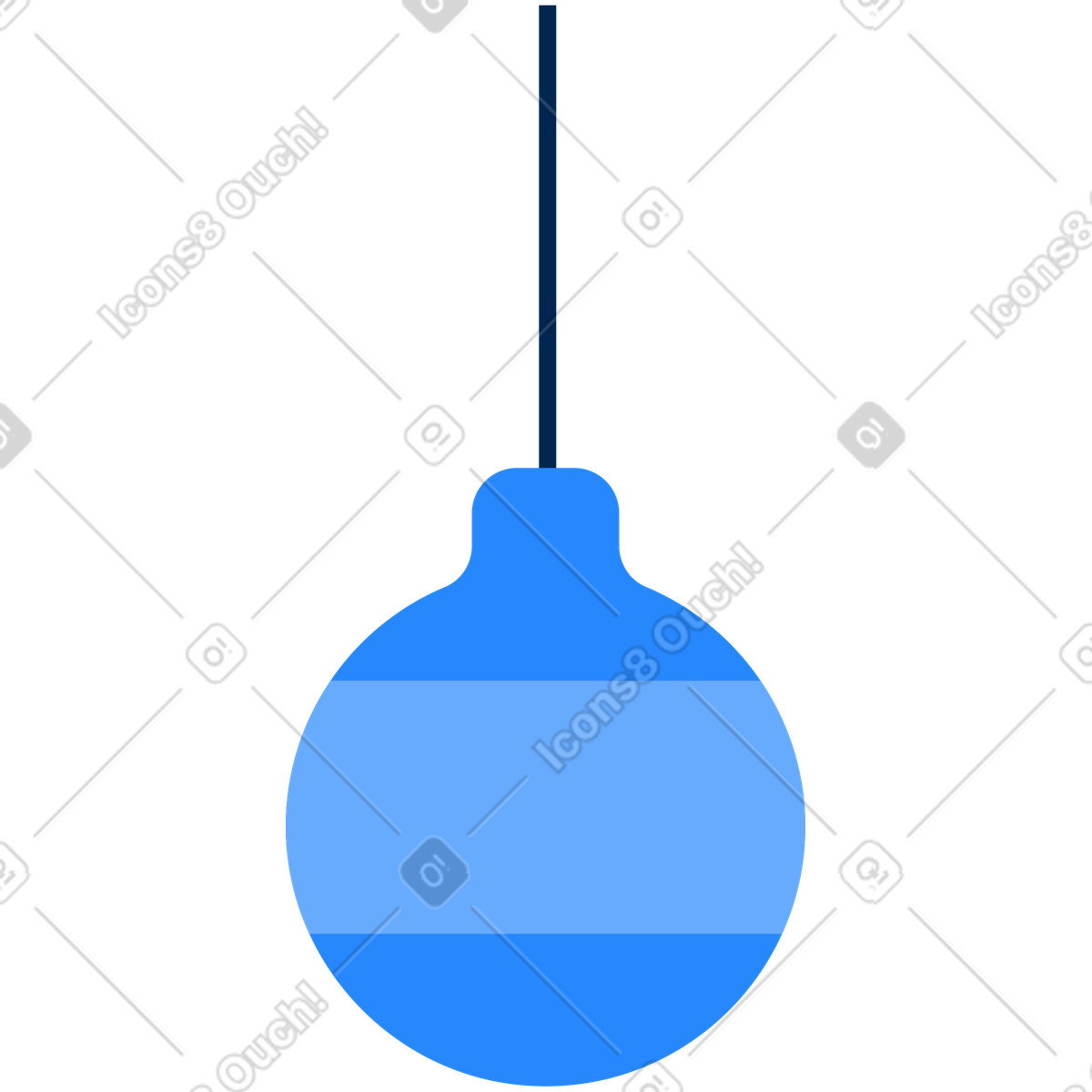 Christmas bauble illustration in Urban style download in PNG, SVG