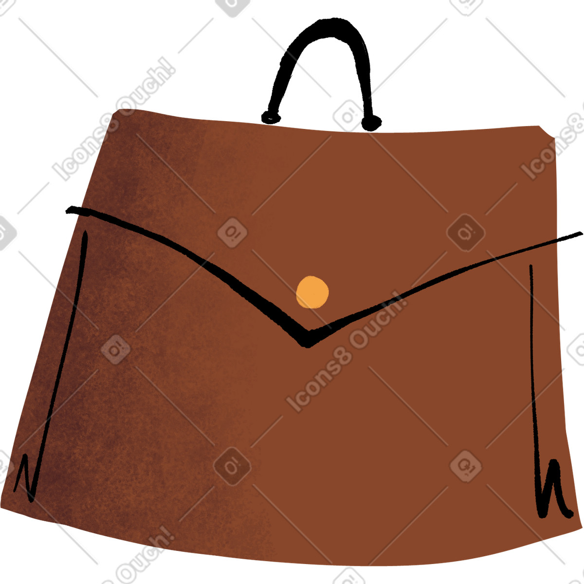 Ilustración Maletín en estilo Fabulous a descargar en PNG y SVG
