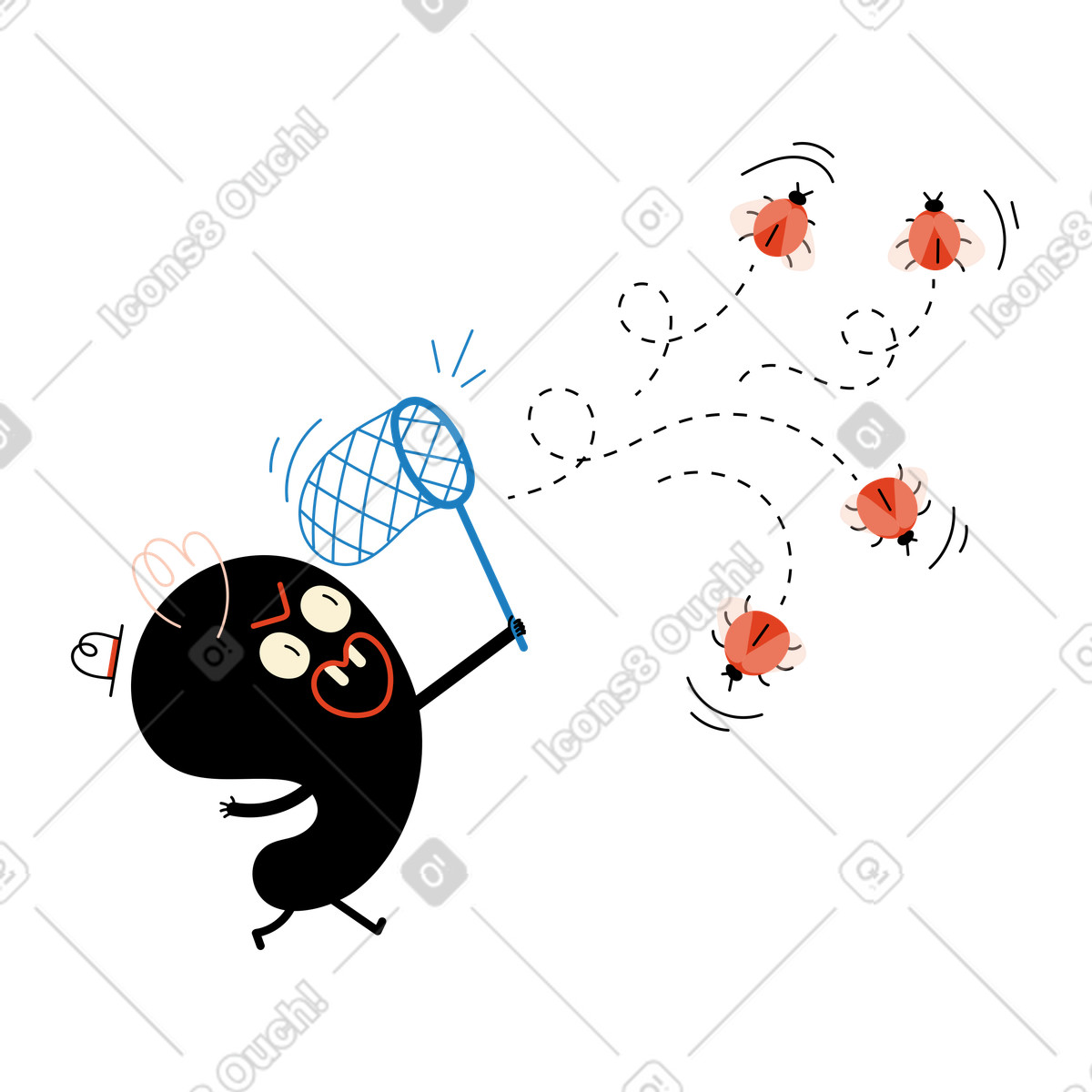 Illustration Correction de bogues dans le style Jelly à télécharger aux formats PNG, SVG