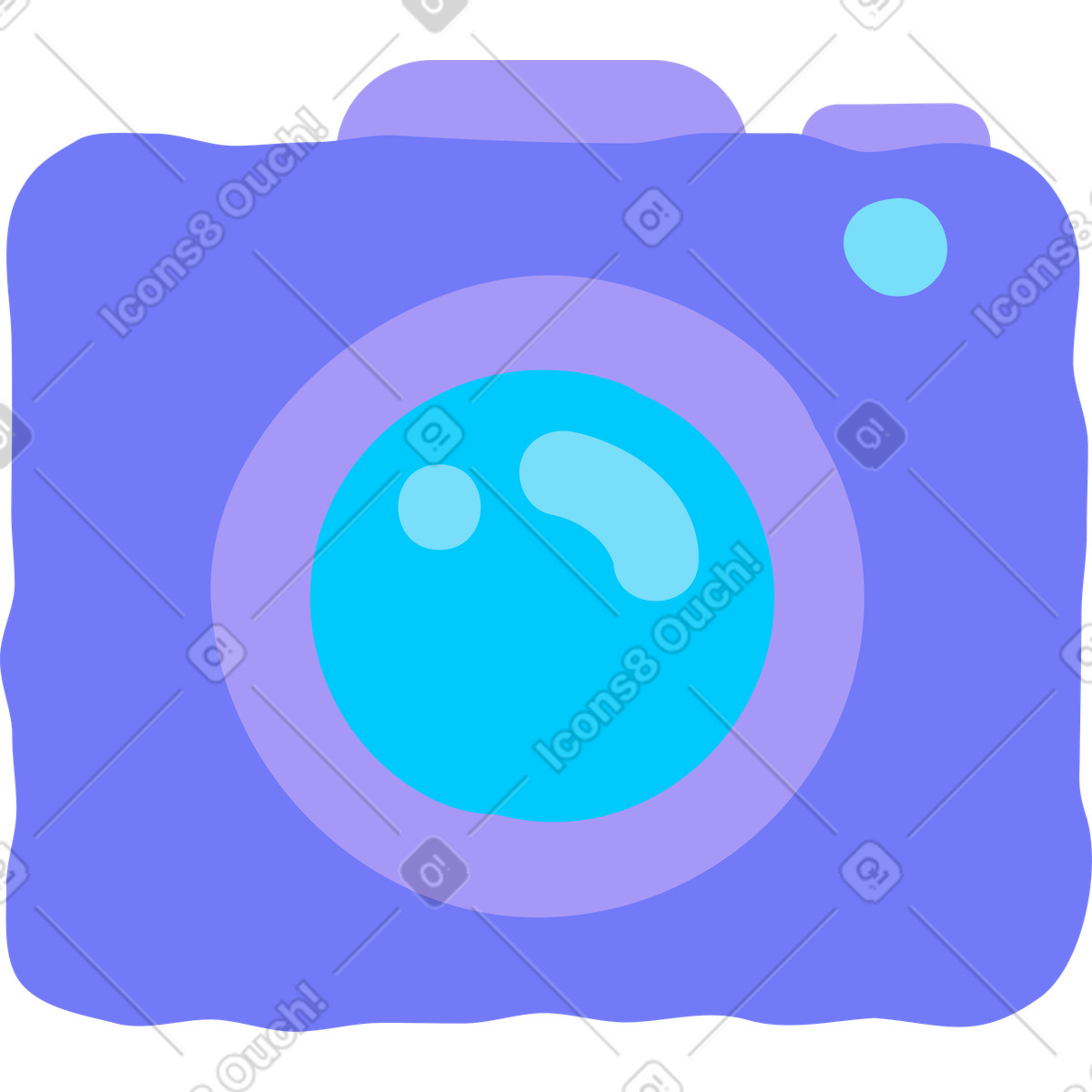 Illustration Caméra dans le style Giggle à télécharger aux formats PNG, SVG