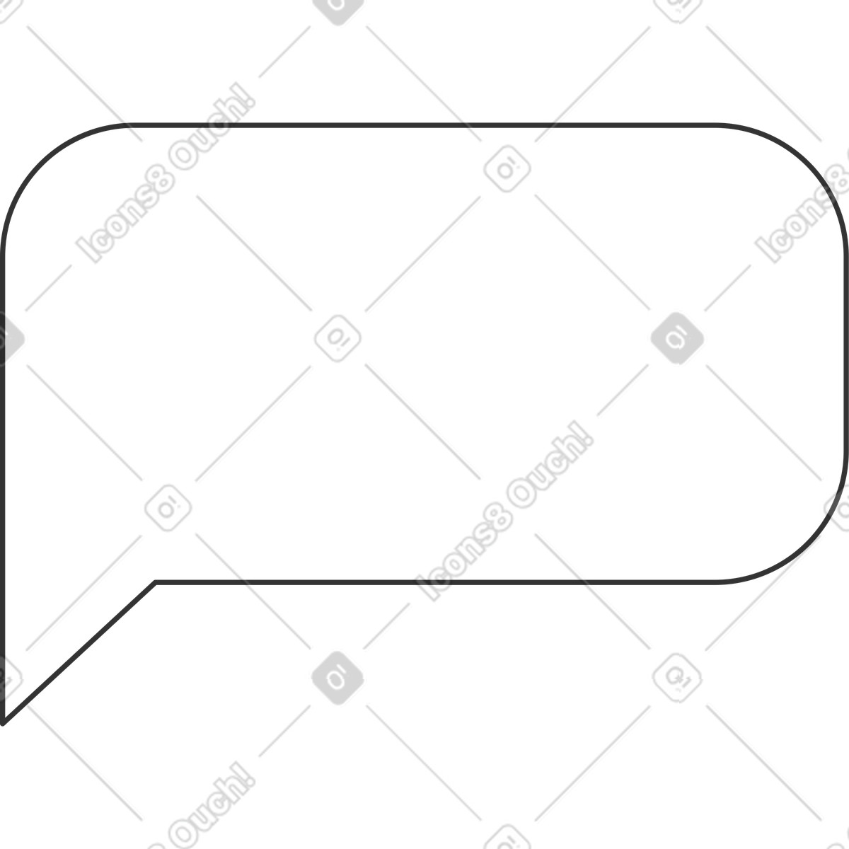 Nuvola di messaggi illustrazione in stile Crayon scarica in PNG, SVG