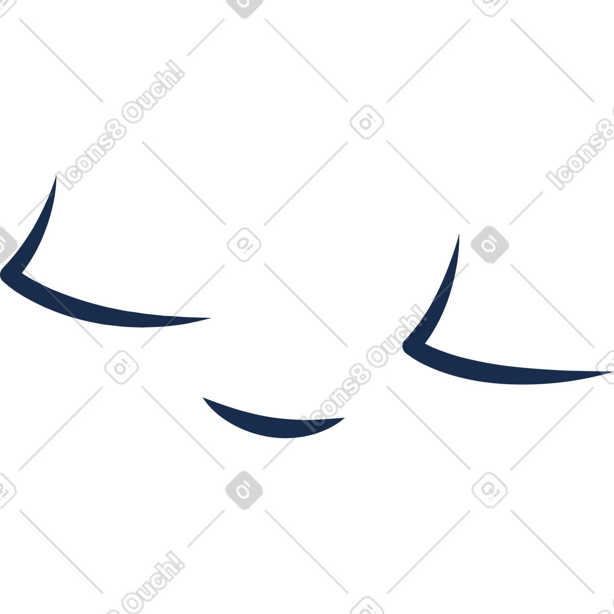Illustration Visage calme dans le style Flame à télécharger aux formats PNG, SVG