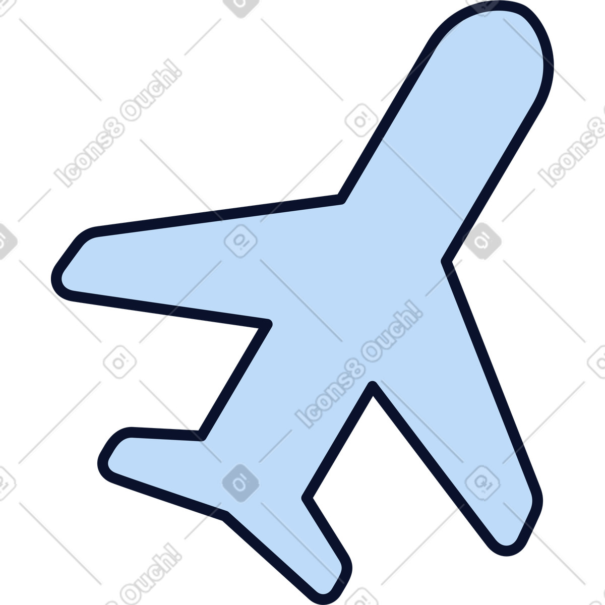 下载 Flexy 风格的 飞机 插画，支持 PNG、SVG 格式