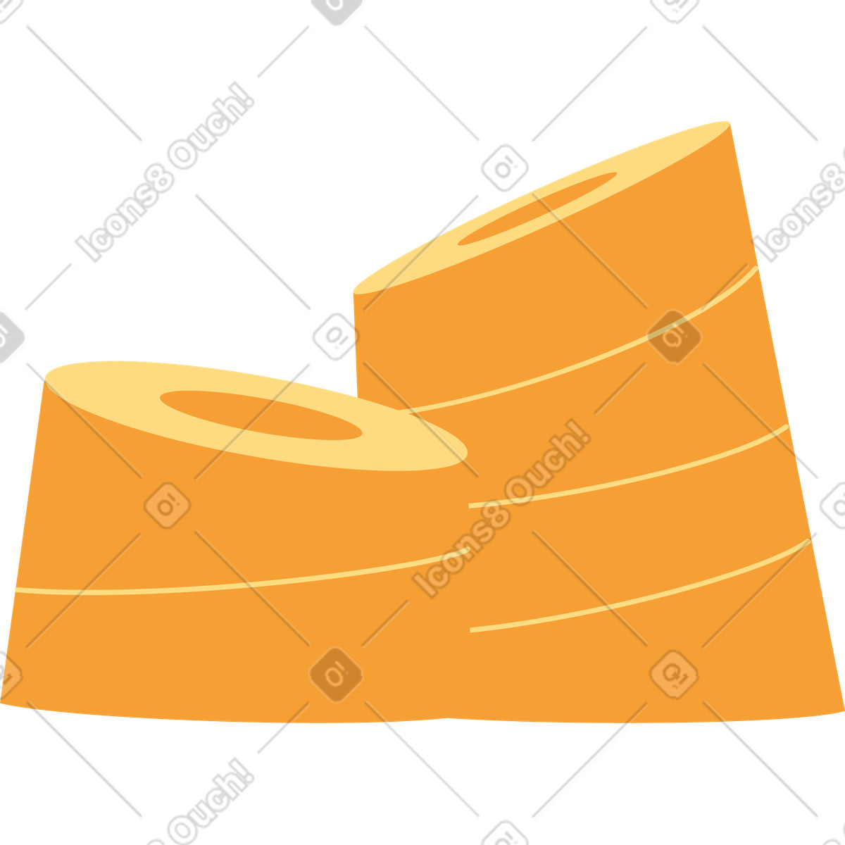 Ilustração de Two stacks of coins em no estilo Dizzy para baixar em PNG, SVG