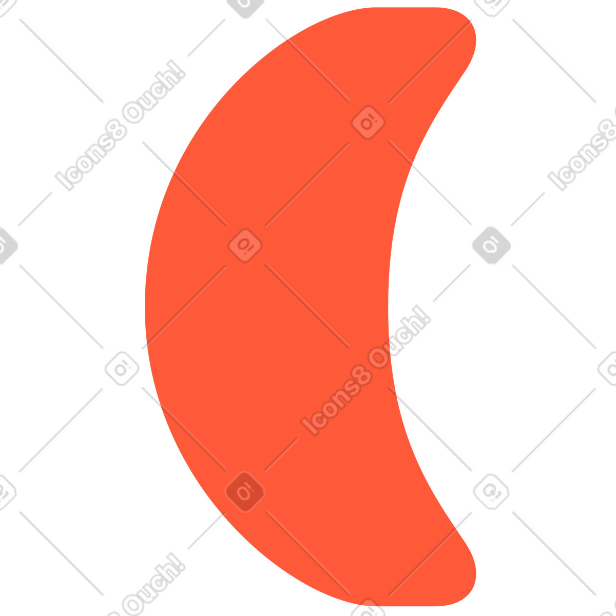 Right parenthese illustration in Beam style download in PNG, SVG