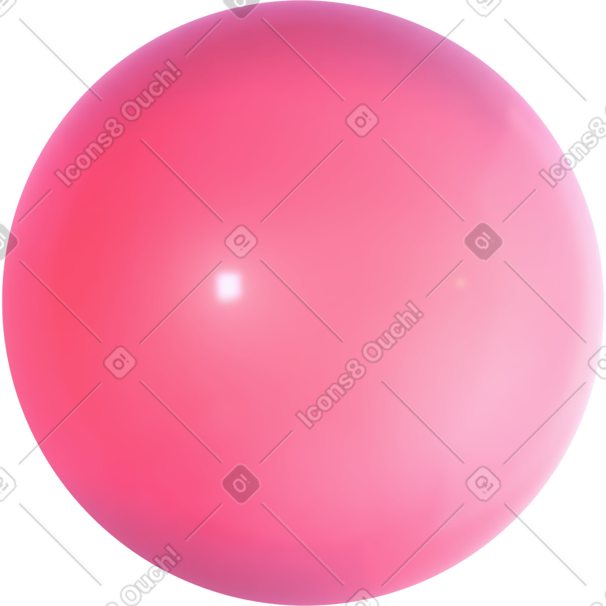 Ilustração de Pink ball em no estilo Jumble para baixar em PNG, SVG
