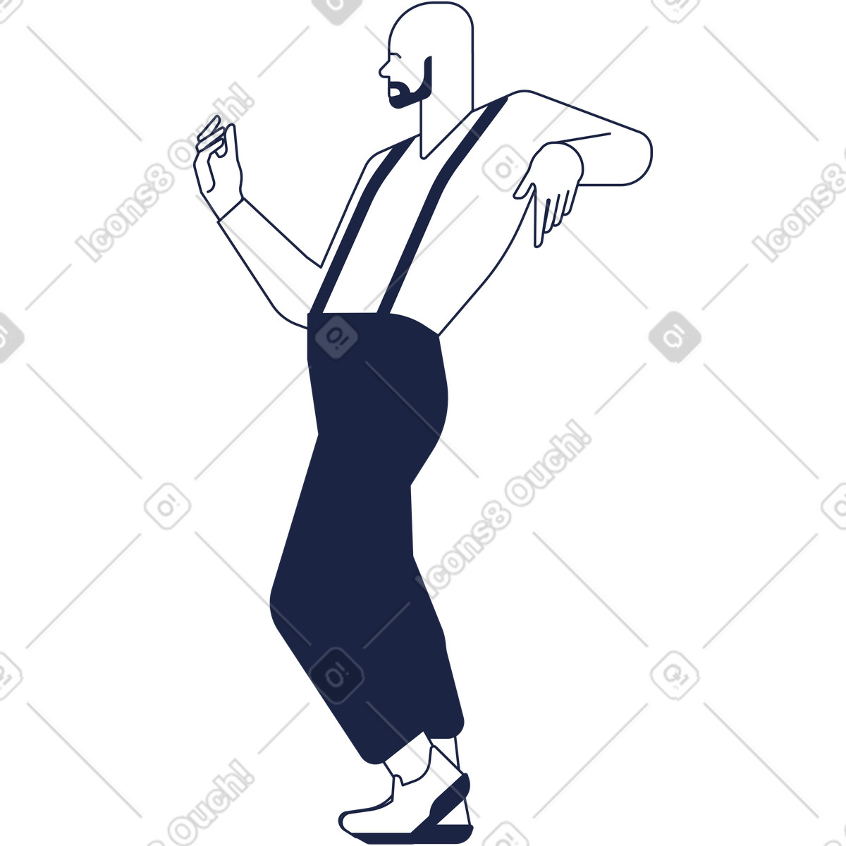 下载 Urban Line 风格的 工人线 插画，支持 PNG、SVG 格式