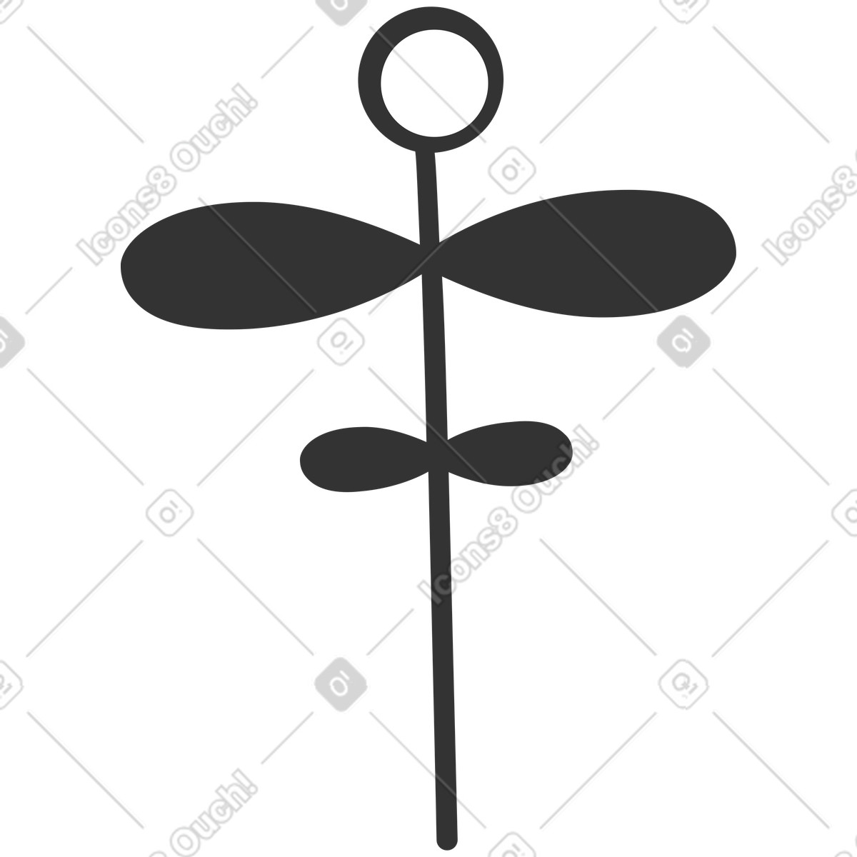Crayon スタイルの 花 のイラストをPNG、SVG形式でダウンロード