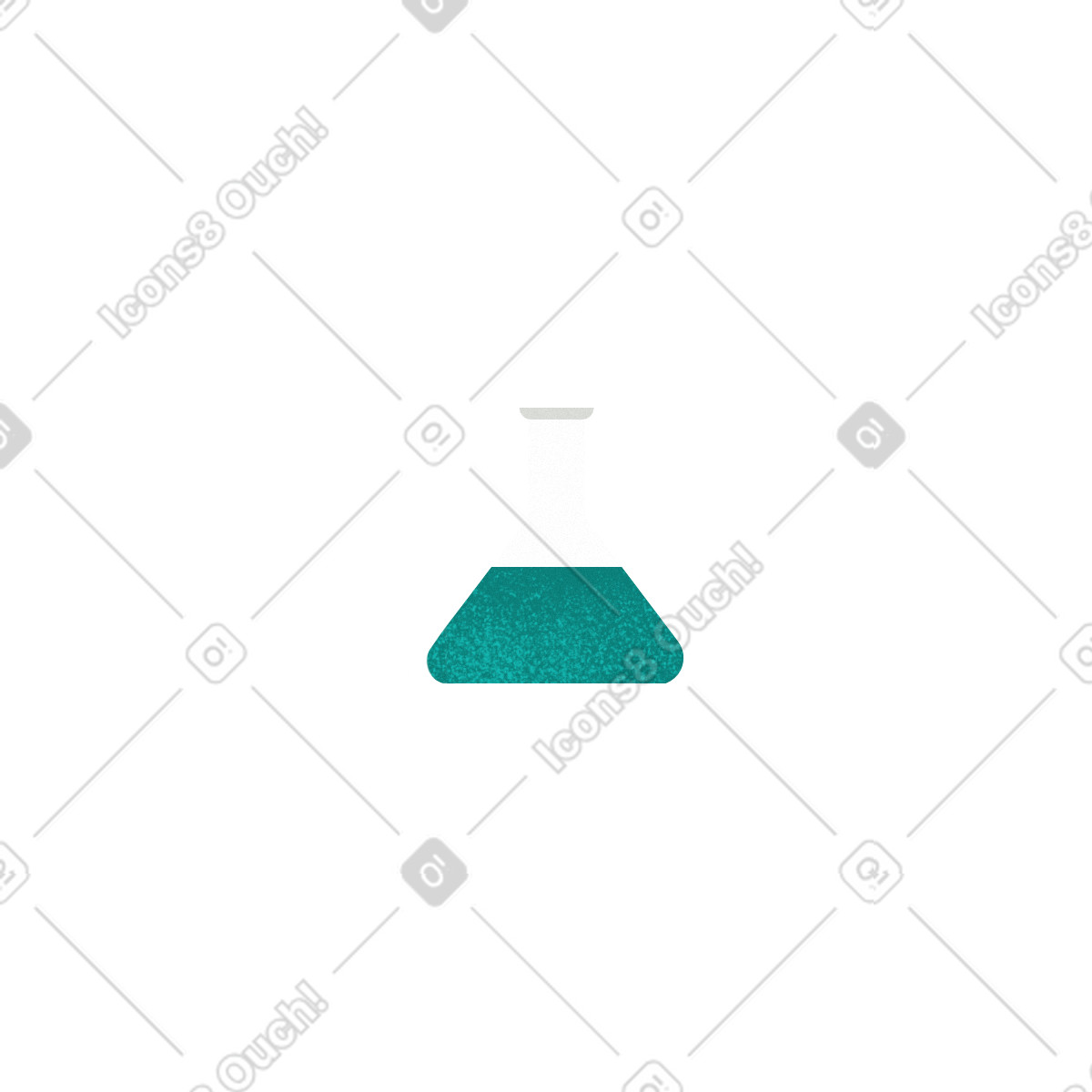 Laboratory flask illustration in Willowy style download in PNG, SVG