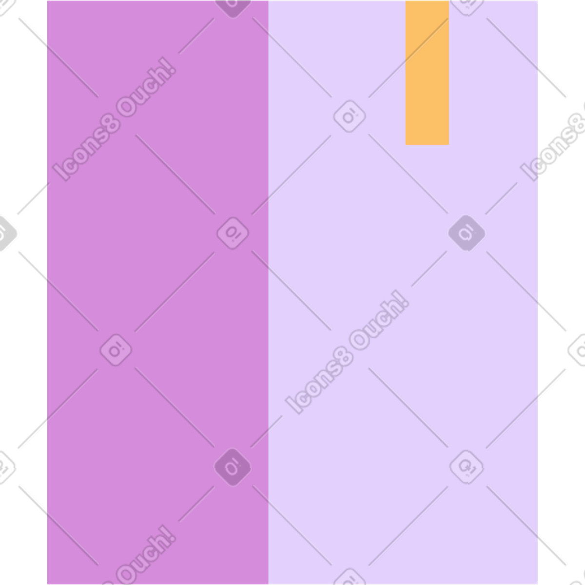 下载 Marginalia 风格的 带渐变的淡紫色盒子 插画，支持 PNG、SVG 格式