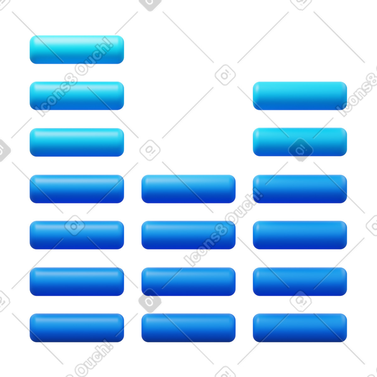 Ilustração de Audio wave em no estilo 3D Fluency para baixar em PNG, SVG