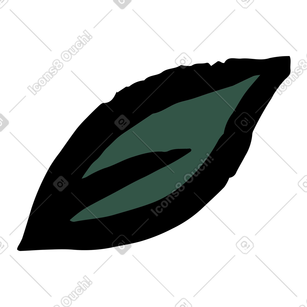 Scandi 스타일의 잎 일러스트레이션 PNG, SVG 다운로드
