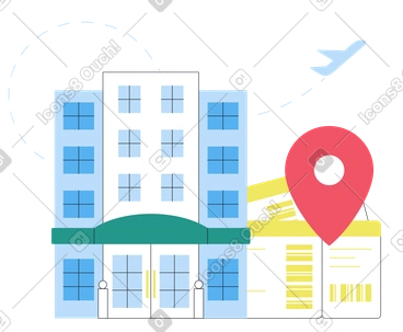 Travel with hotel and boarding passes PNG, SVG