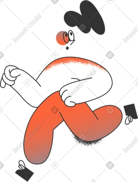 Running girl PNG, SVG