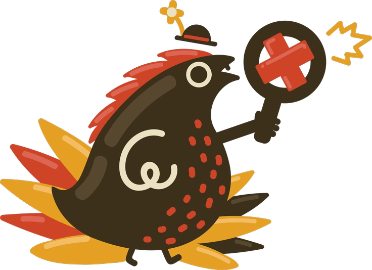 A bear singing on stage with a dinosaur - Arabica style illustration