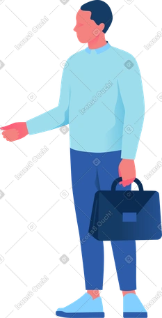 带着公文包的男人 PNG, SVG