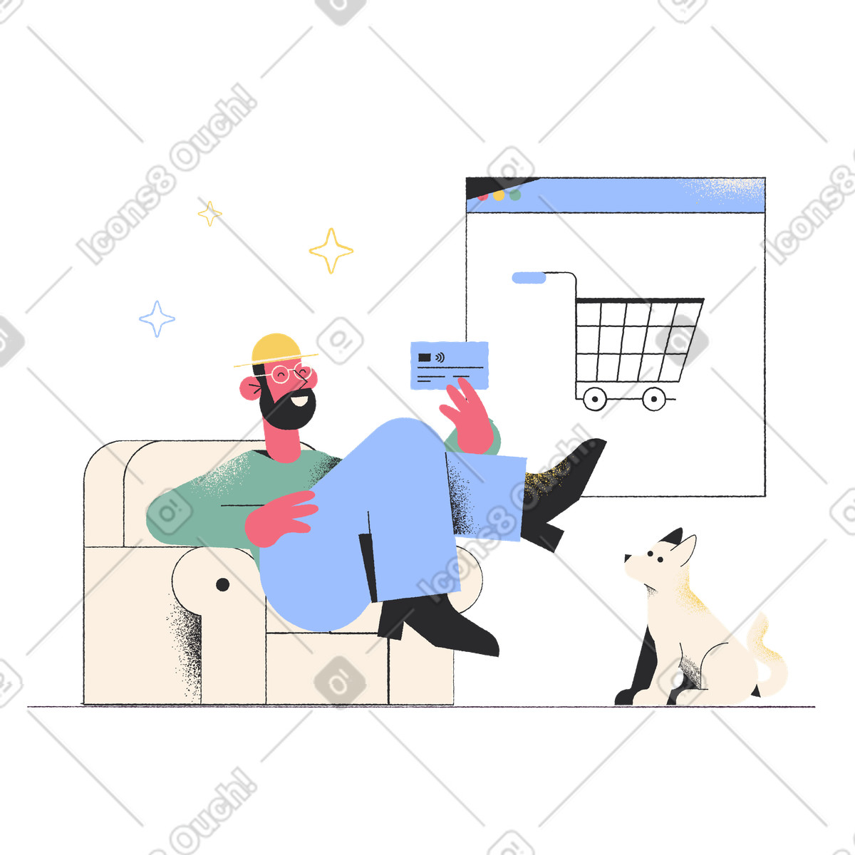 下载 Pablo 风格的 网上购物订单 插画，支持 PNG、SVG 格式