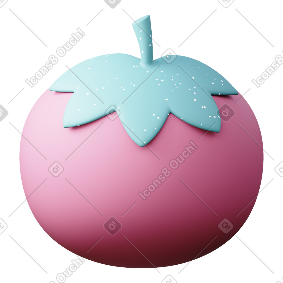 Ilustración Vegetarianfood en estilo 3D Sugary a descargar en PNG y SVG