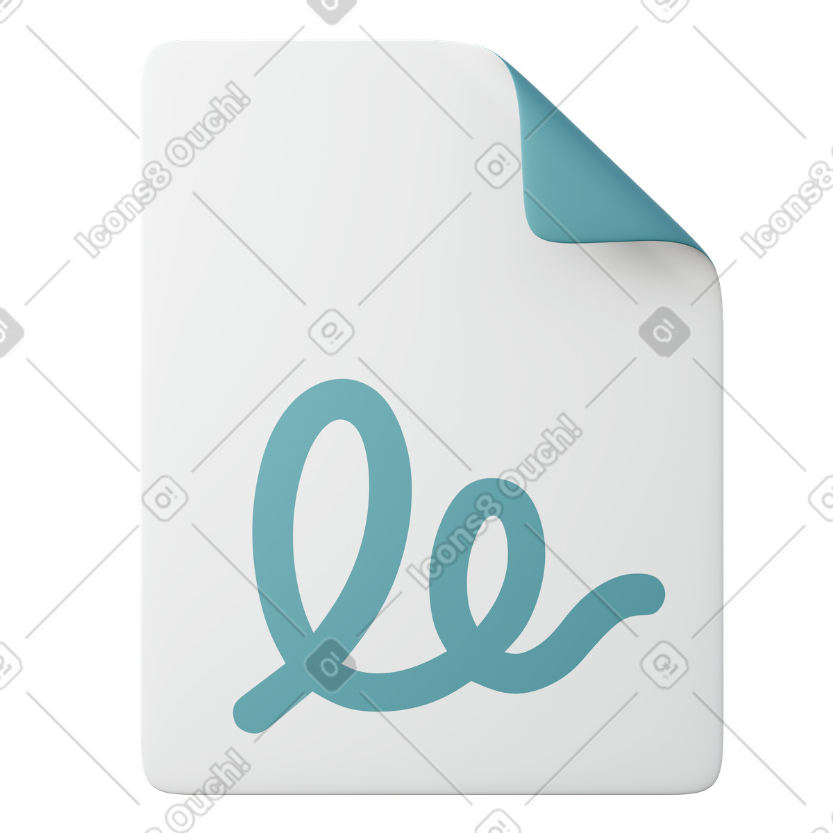 Agreement illustrazione in stile 3D Sugary scarica in PNG, SVG