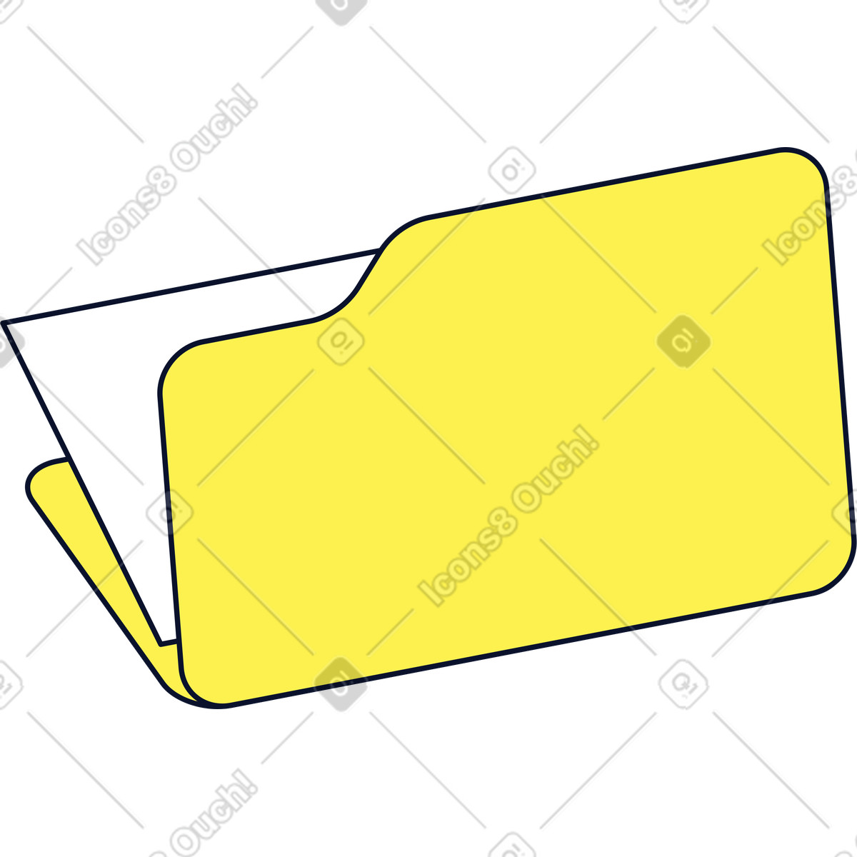 Flexy スタイルの ファイルフォルダー のイラストをPNG、SVG形式でダウンロード