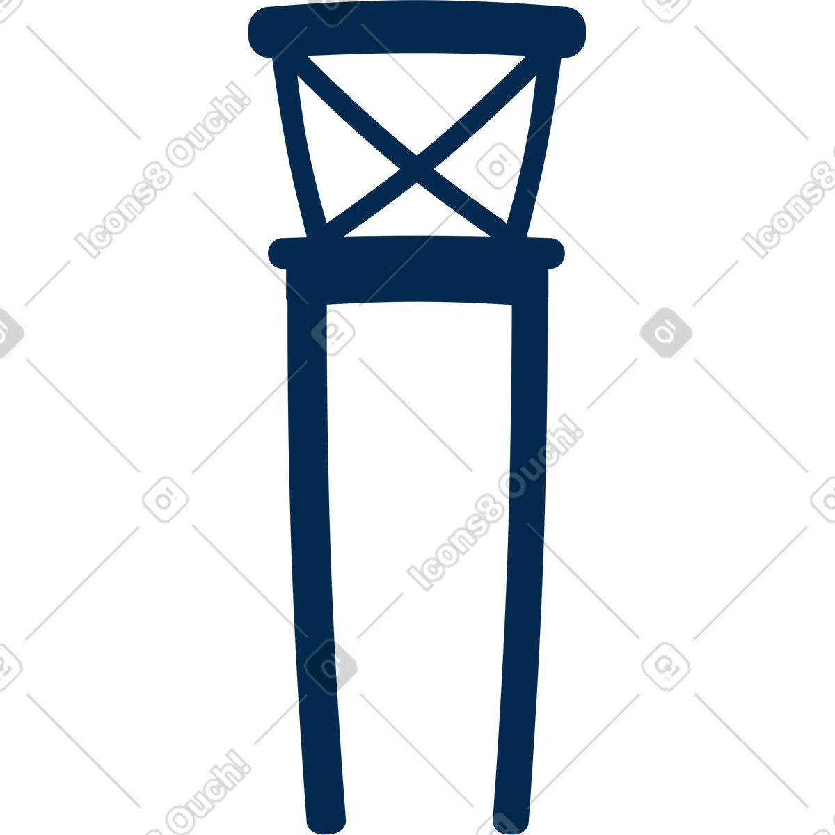 Ilustración Taburete de bar en estilo Flame a descargar en PNG y SVG