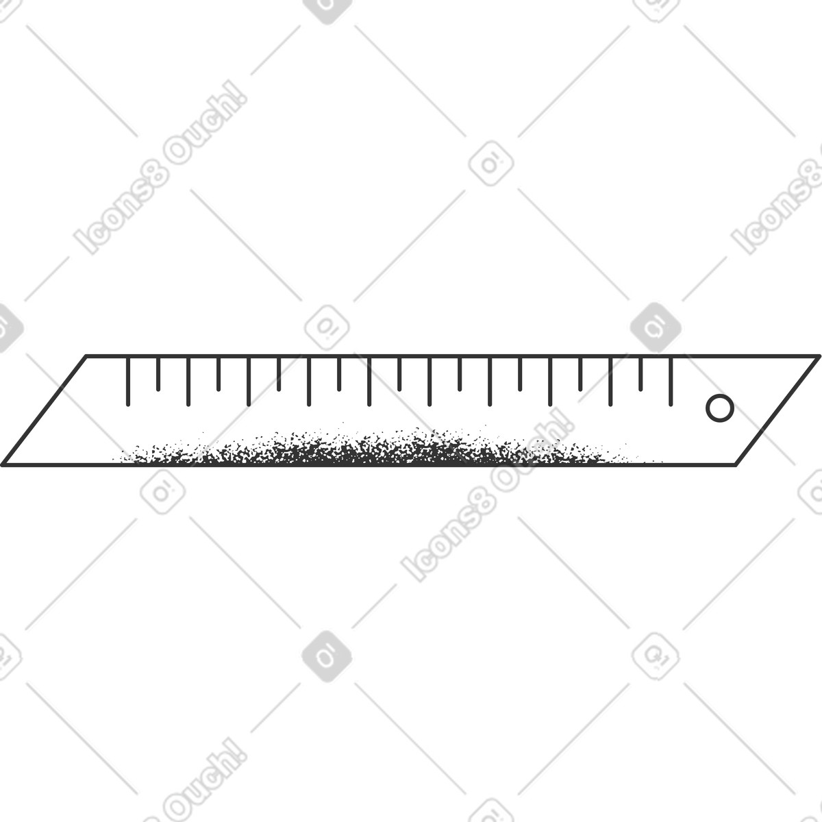 Ruler illustration clipart for creative projects featuring various vector styles