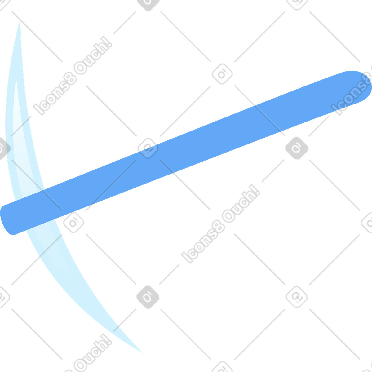 Pickaxe illustrazione in stile Glossy scarica in PNG, SVG