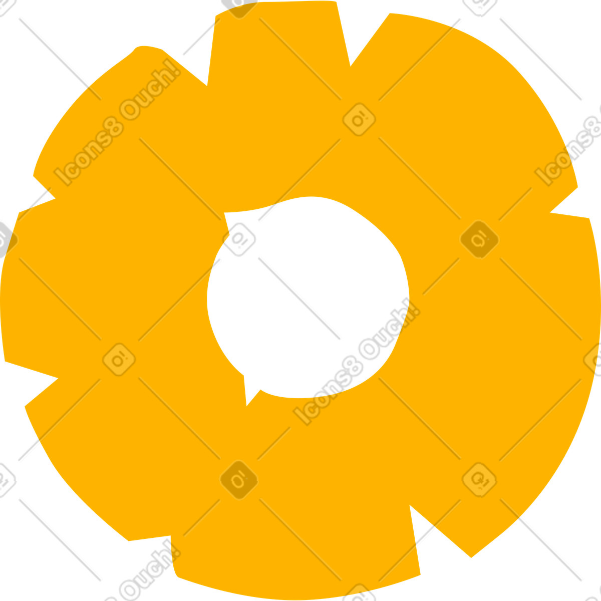 Ananas illustrazione in stile Flame scarica in PNG, SVG