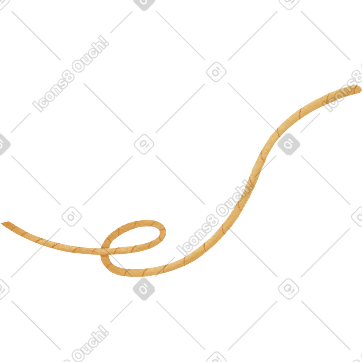 Cloth rope-Illustration im Woolly-Stil als Download in PNG, SVG