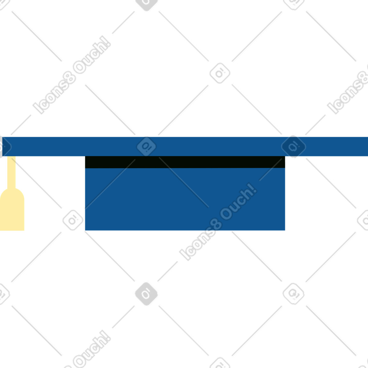 Abschlusskappe-Illustration im Polar-Stil als Download in PNG, SVG