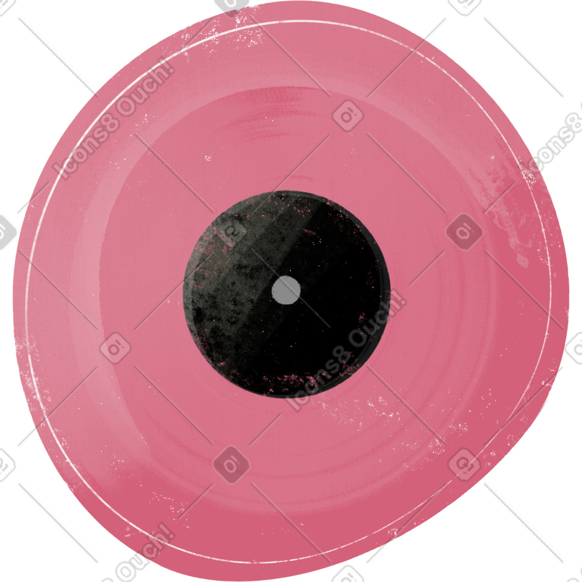 Иллюстрация Vinyl record в стиле Fabulous — скачать в форматах PNG, SVG
