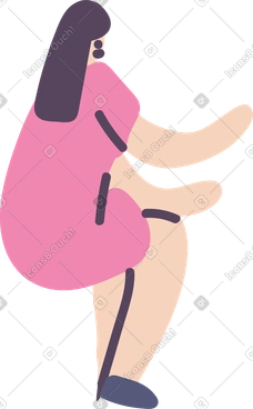 Seated woman PNG, SVG