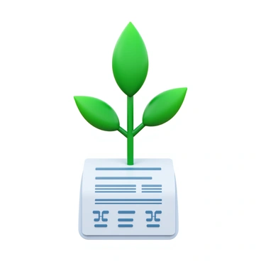 A green plant with vibrant leaves growing from a "CPF document." The plant has a sturdy stem and leaves that spread outwards, showcasing healthy growth. The "CPF document" is displayed flat beneath the plant, featuring printed text and official markings, symbolizing financial growth and stability. The overall composition emphasizes the contrast between the organic growth of the plant and the structured nature of the document.