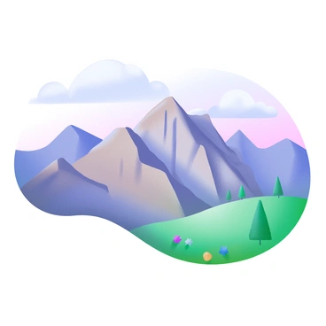A landscape with a mountain ridge formed along a transform boundary