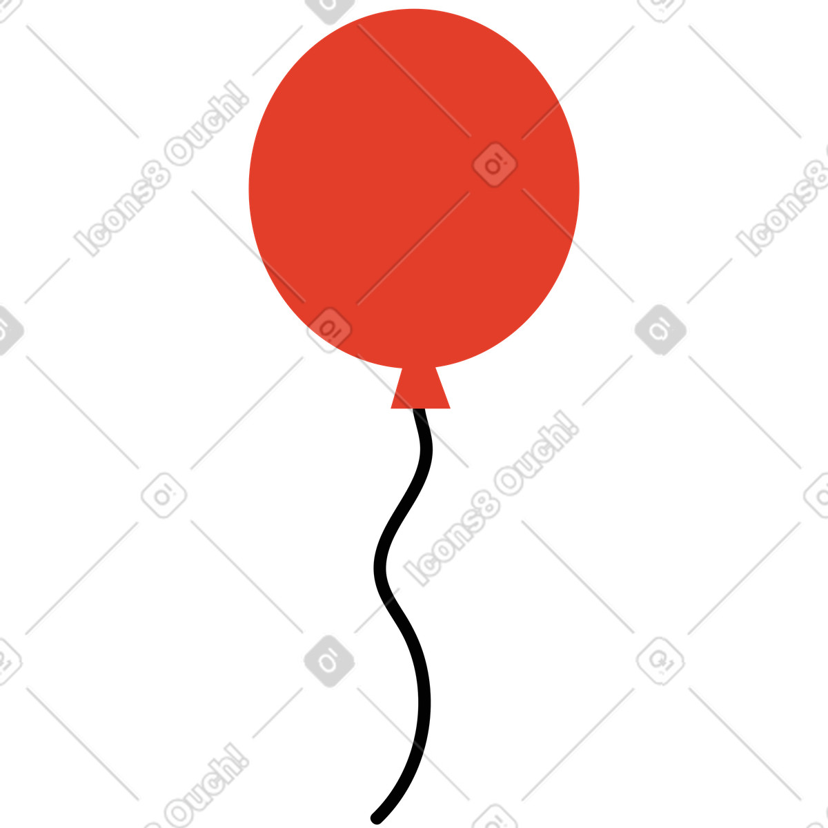 Ilustración Globos en estilo Burgundy a descargar en PNG y SVG