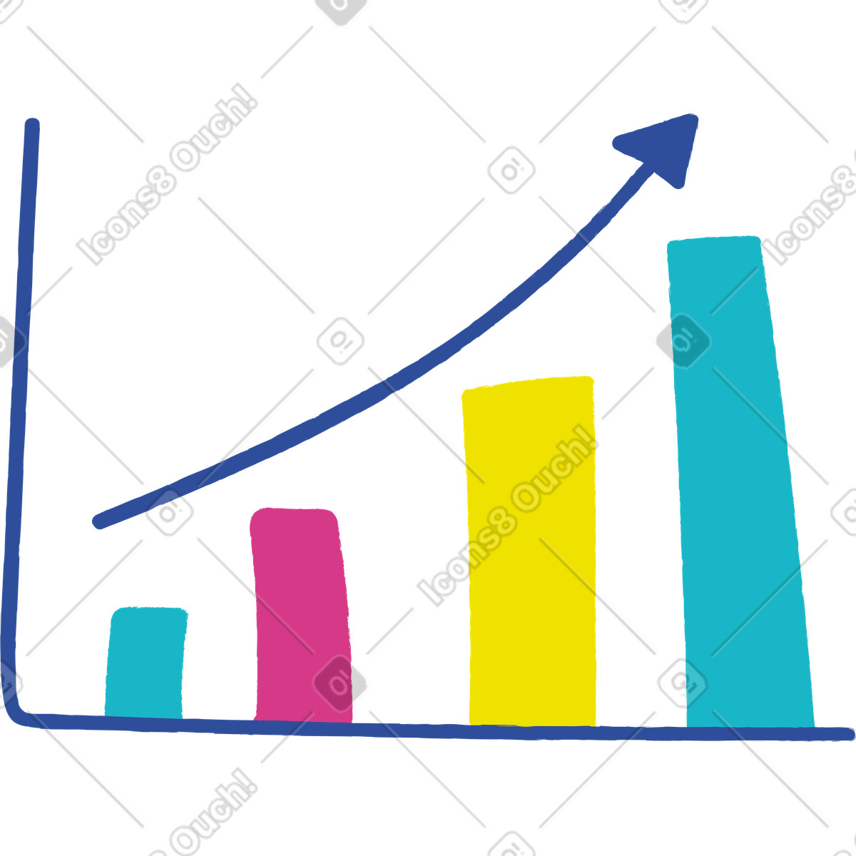 Ilustración Grafico en estilo Lime a descargar en PNG y SVG