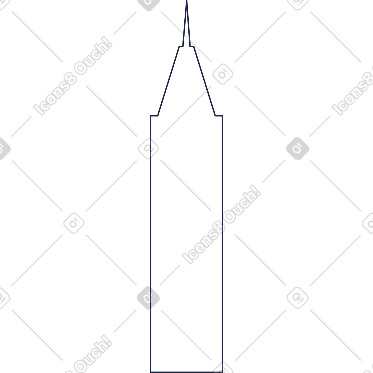 Costruzione di 6 linee illustrazione in stile Urban Line scarica in PNG, SVG