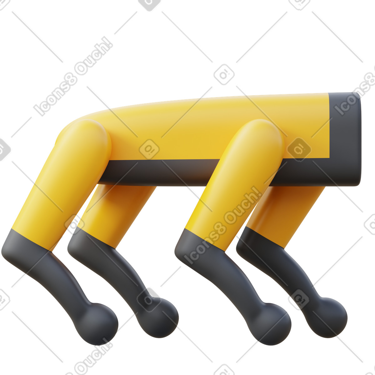 Robot Dog illustration in PNG, SVG