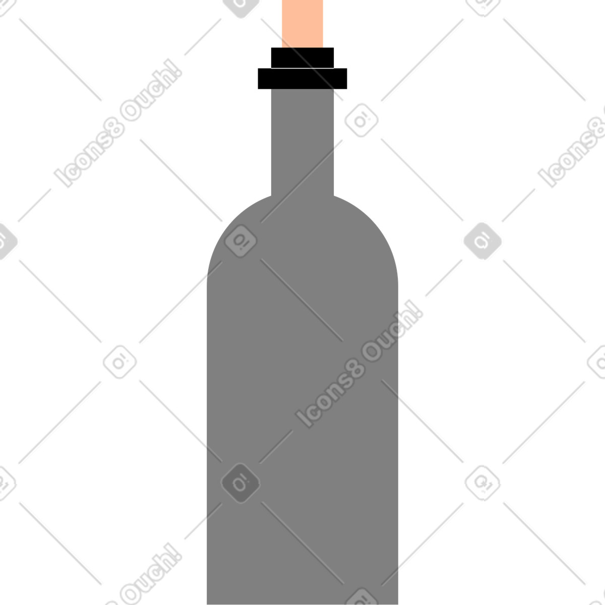 Illustration Bouteille dans le style Tiny à télécharger aux formats PNG, SVG