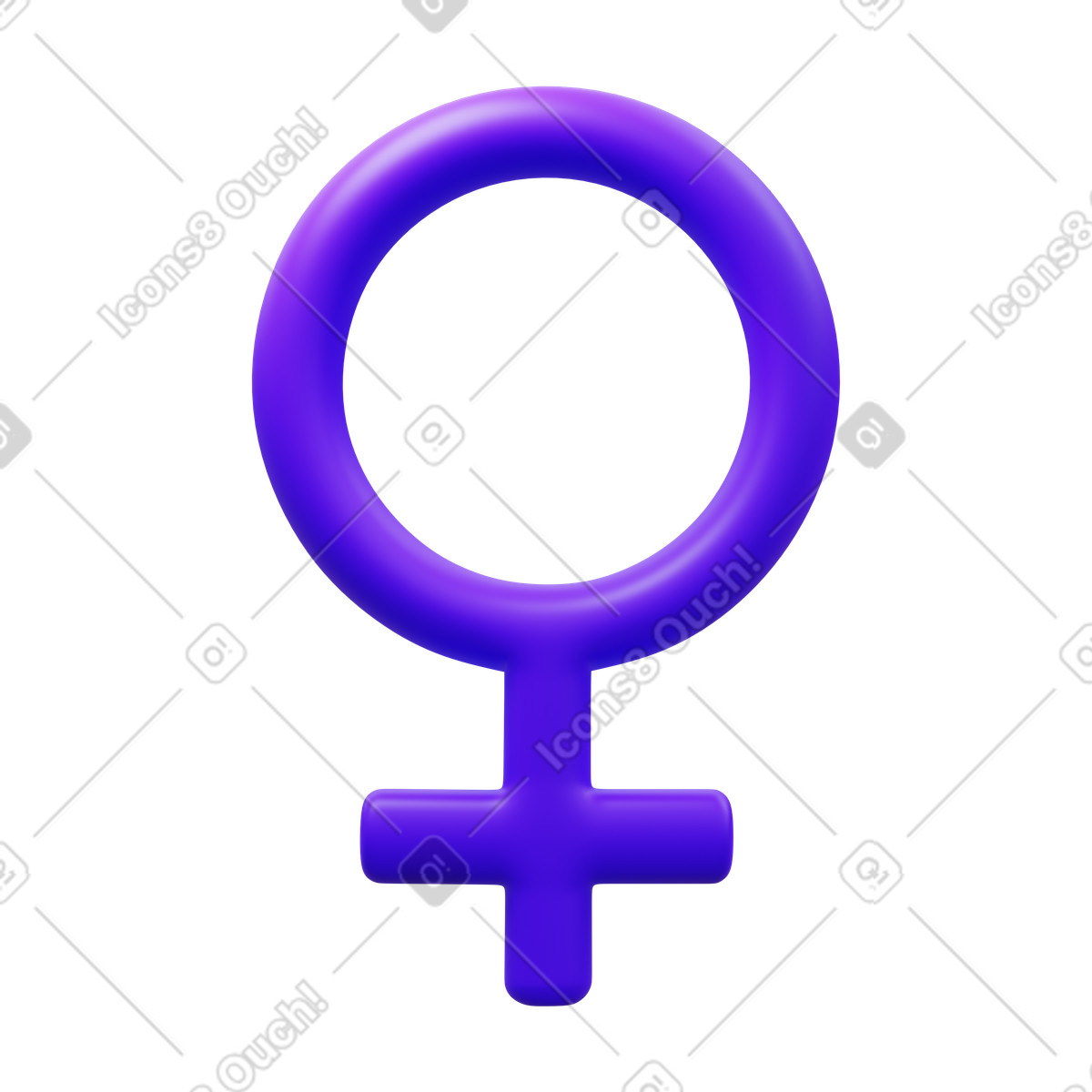 Simbolo di venere illustrazione in stile 3D Fluency scarica in PNG, SVG