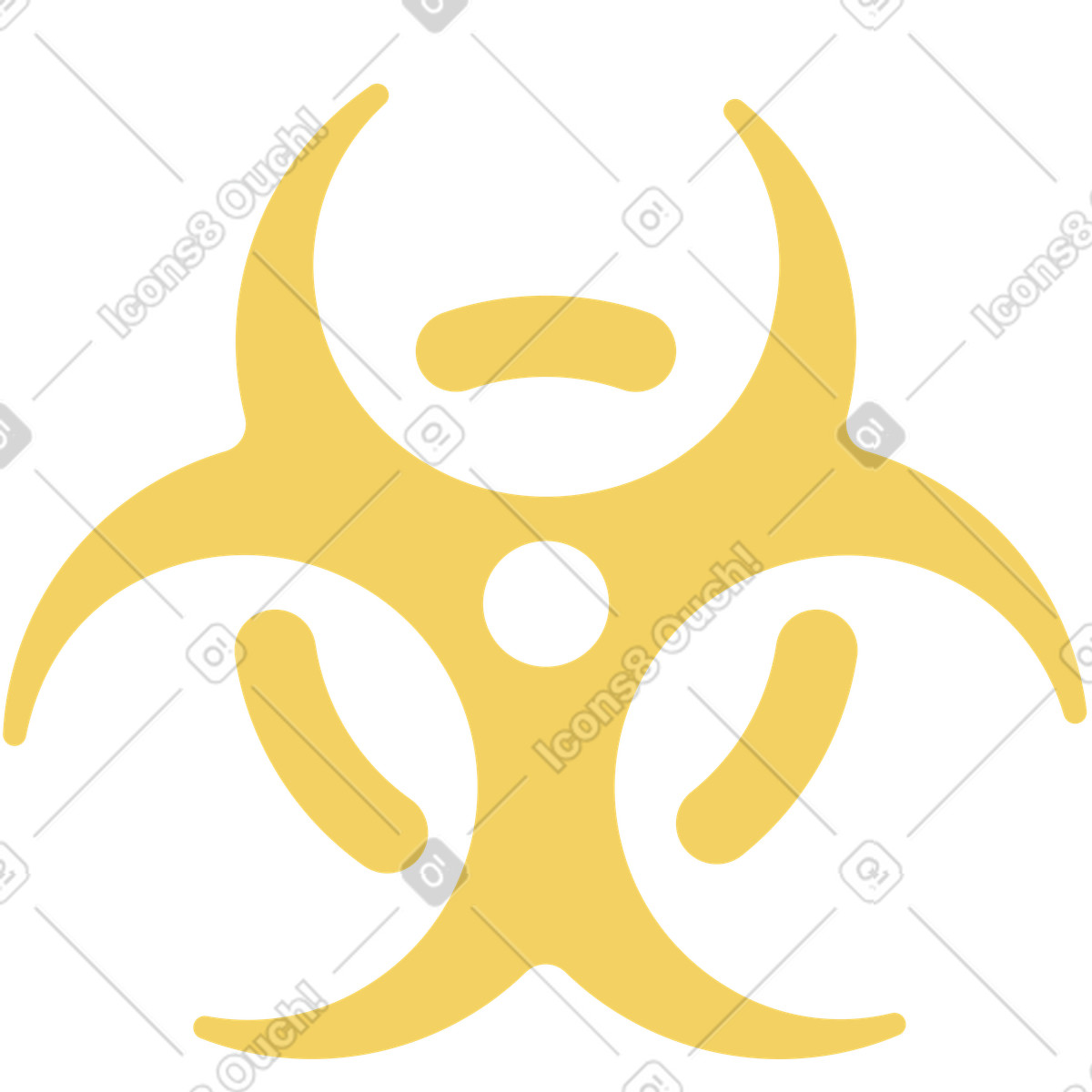 Biogefährdung-Illustration im Macaroni-Stil als Download in PNG, SVG