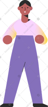 Man standing PNG, SVG