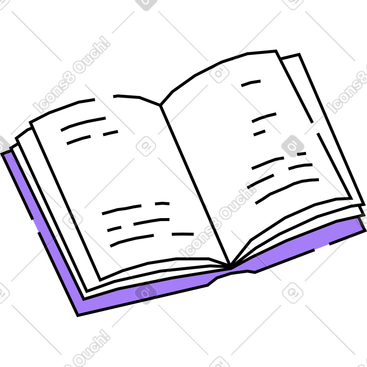 下载 Amethyst 风格的 打开书 插画，支持 PNG、SVG 格式